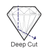 deep cut diamond